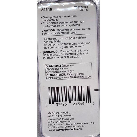 Gold-Plated 3/16" Female Disconnects 16-14 Gauge - Picture 4 of 6